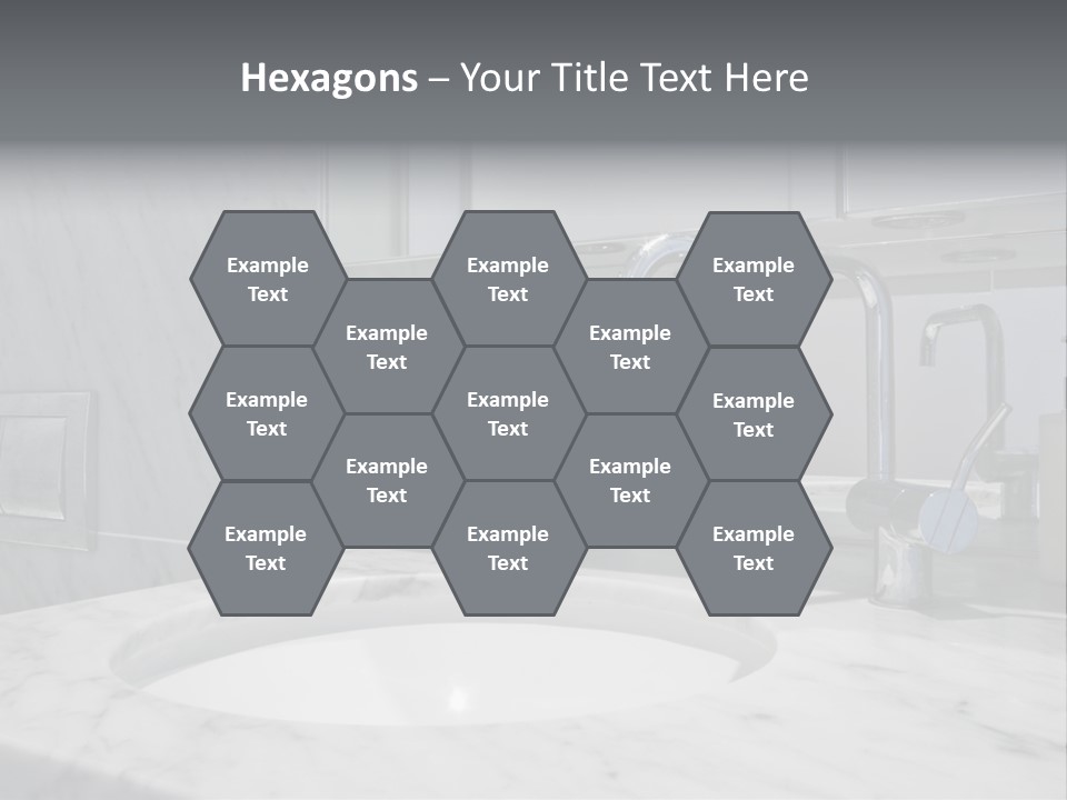 Contemporary Marble Bathroom PowerPoint Template