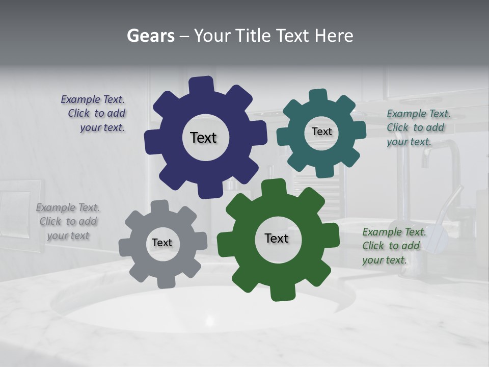 Contemporary Marble Bathroom PowerPoint Template