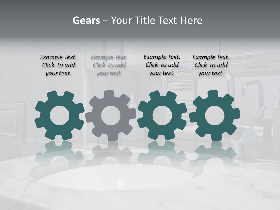 Contemporary Marble Bathroom PowerPoint Template