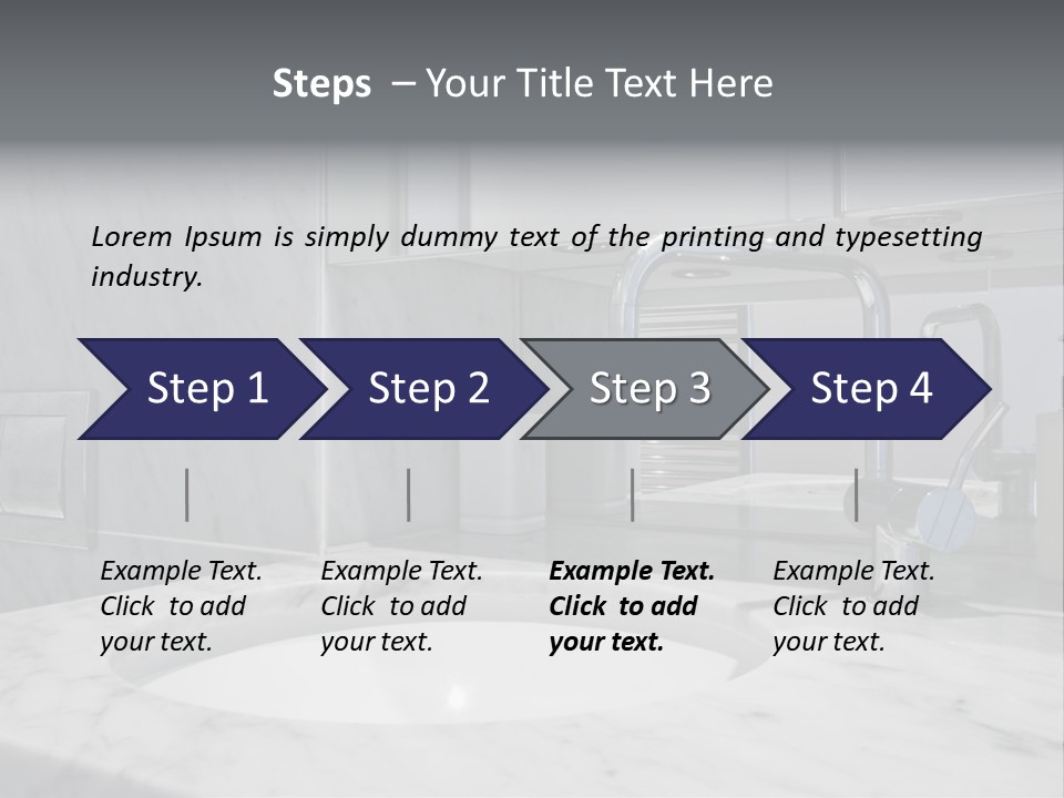 Contemporary Marble Bathroom PowerPoint Template