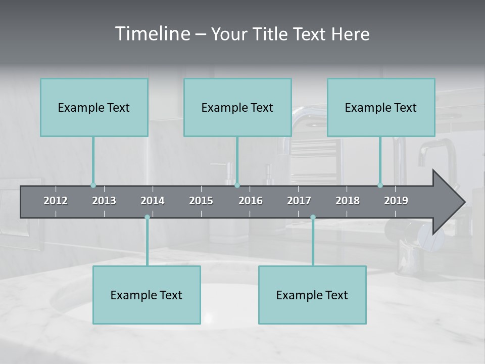 Contemporary Marble Bathroom PowerPoint Template