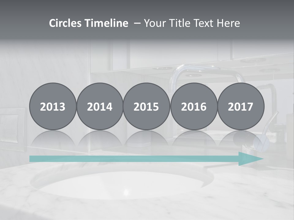 Contemporary Marble Bathroom PowerPoint Template