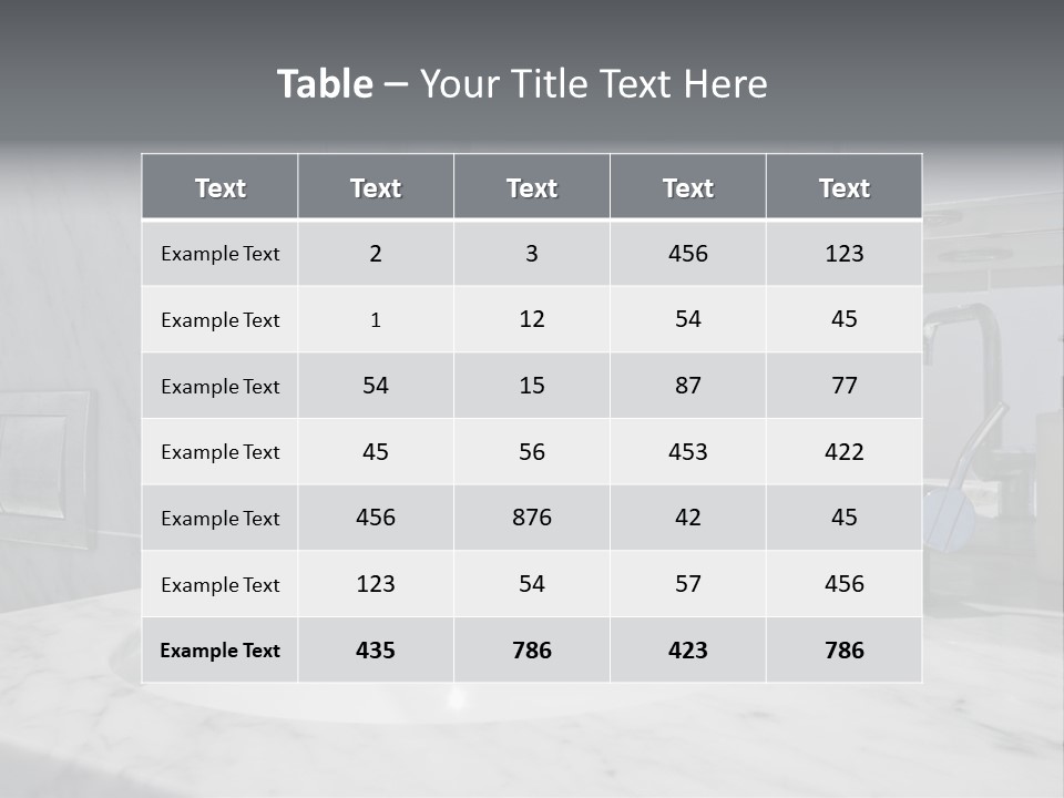 Contemporary Marble Bathroom PowerPoint Template