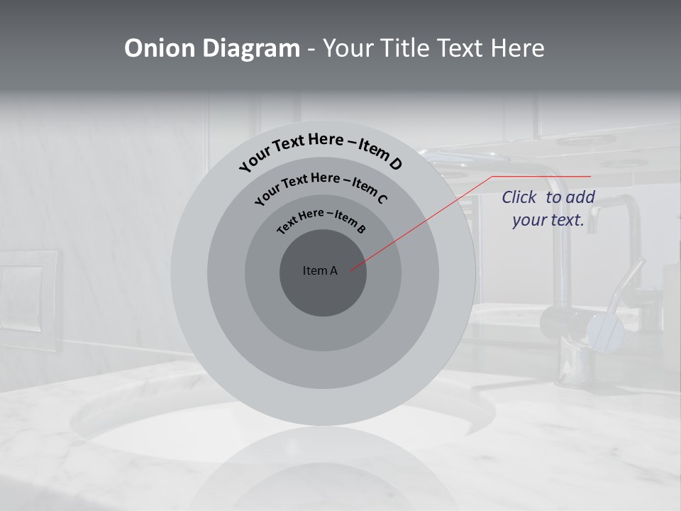 Contemporary Marble Bathroom PowerPoint Template