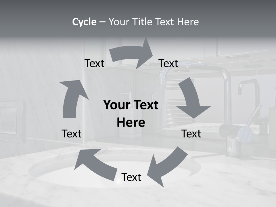 Contemporary Marble Bathroom PowerPoint Template