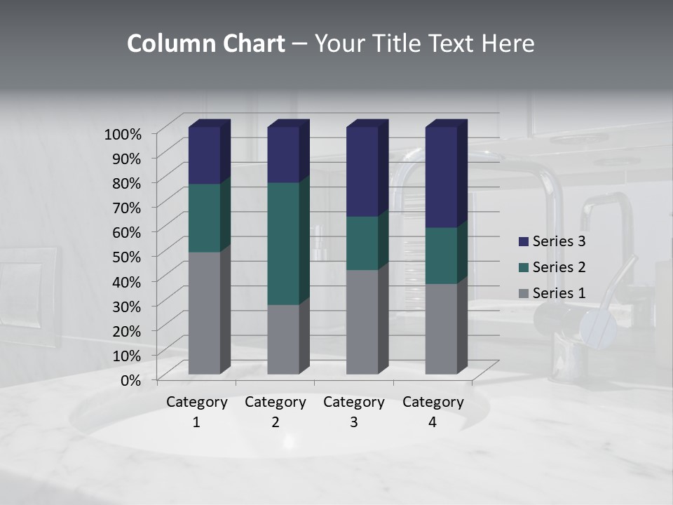 Contemporary Marble Bathroom PowerPoint Template