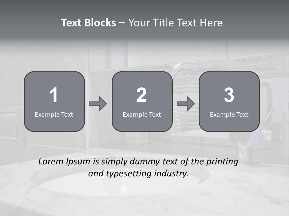 Contemporary Marble Bathroom PowerPoint Template