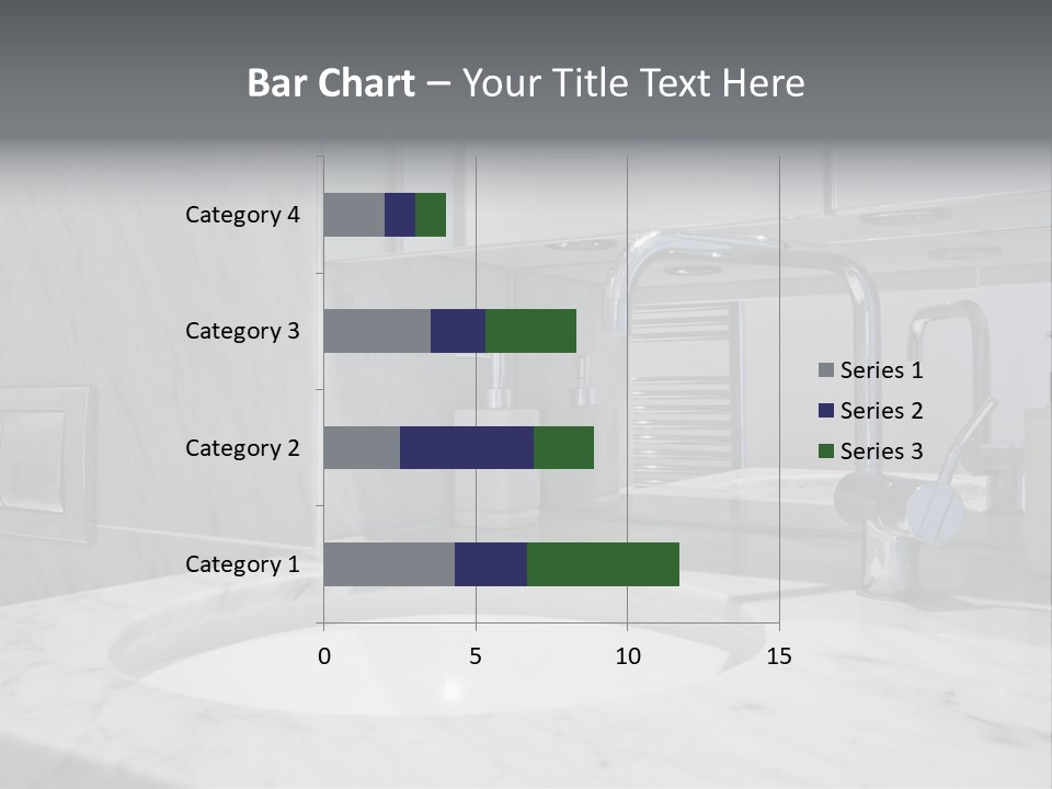 Contemporary Marble Bathroom PowerPoint Template