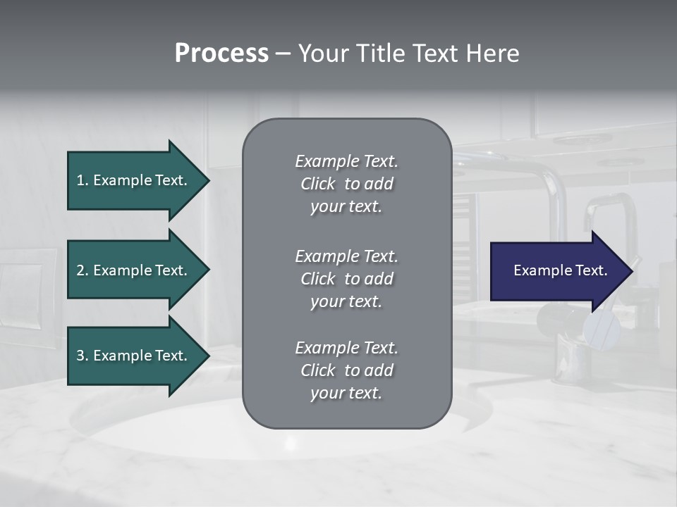 Contemporary Marble Bathroom PowerPoint Template