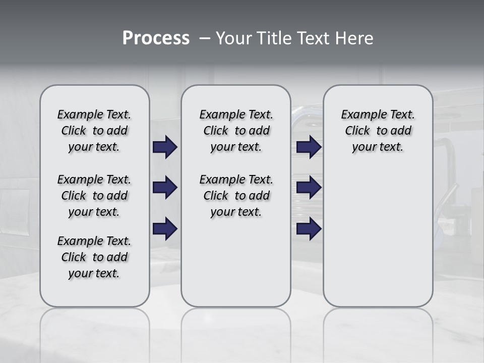 Contemporary Marble Bathroom PowerPoint Template