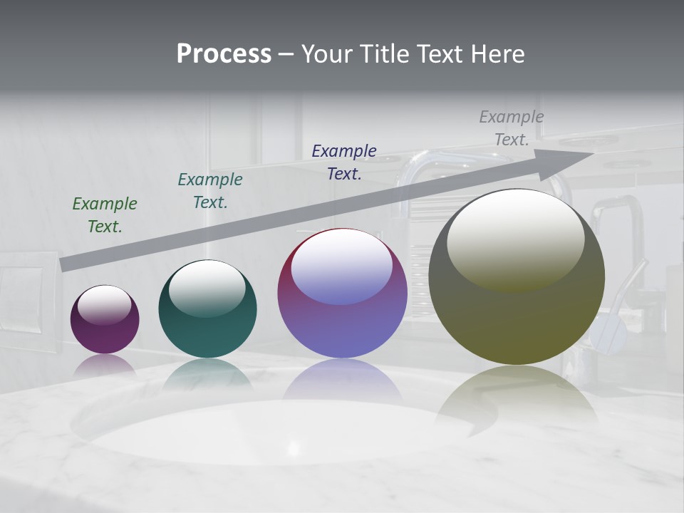 Contemporary Marble Bathroom PowerPoint Template