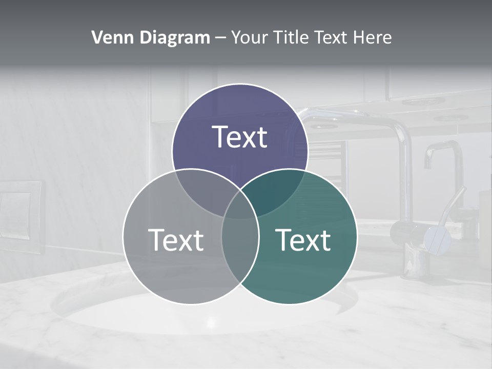 Contemporary Marble Bathroom PowerPoint Template