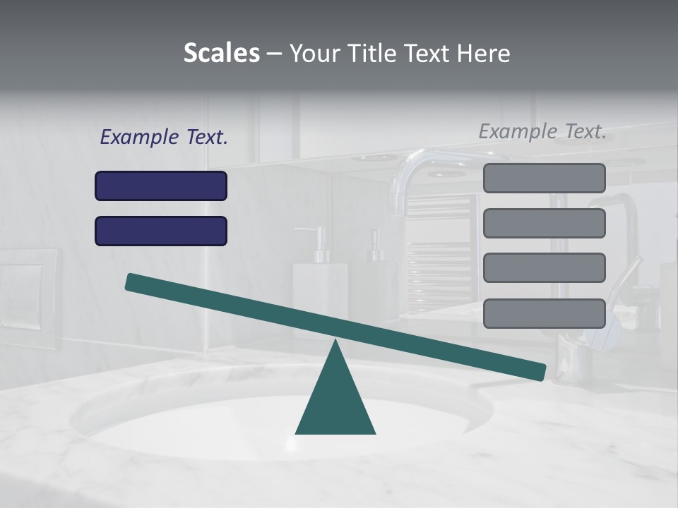 Contemporary Marble Bathroom PowerPoint Template