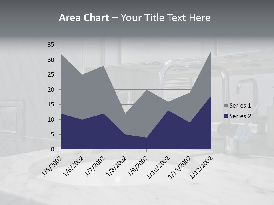 Contemporary Marble Bathroom PowerPoint Template