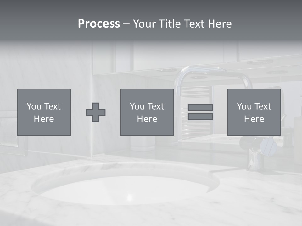 Contemporary Marble Bathroom PowerPoint Template