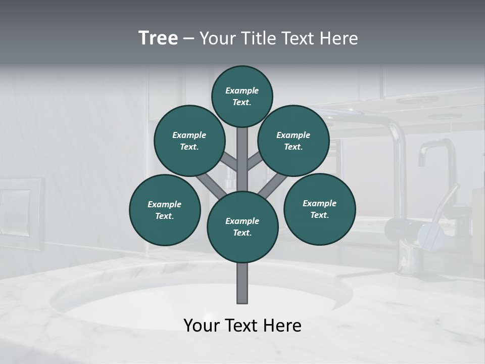 Contemporary Marble Bathroom PowerPoint Template