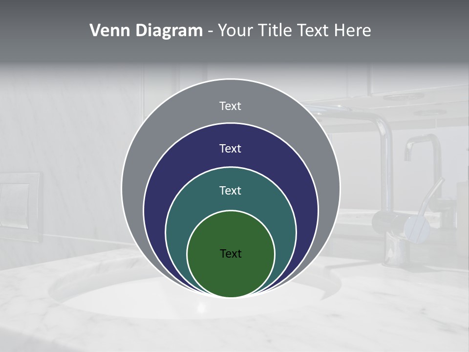 Contemporary Marble Bathroom PowerPoint Template