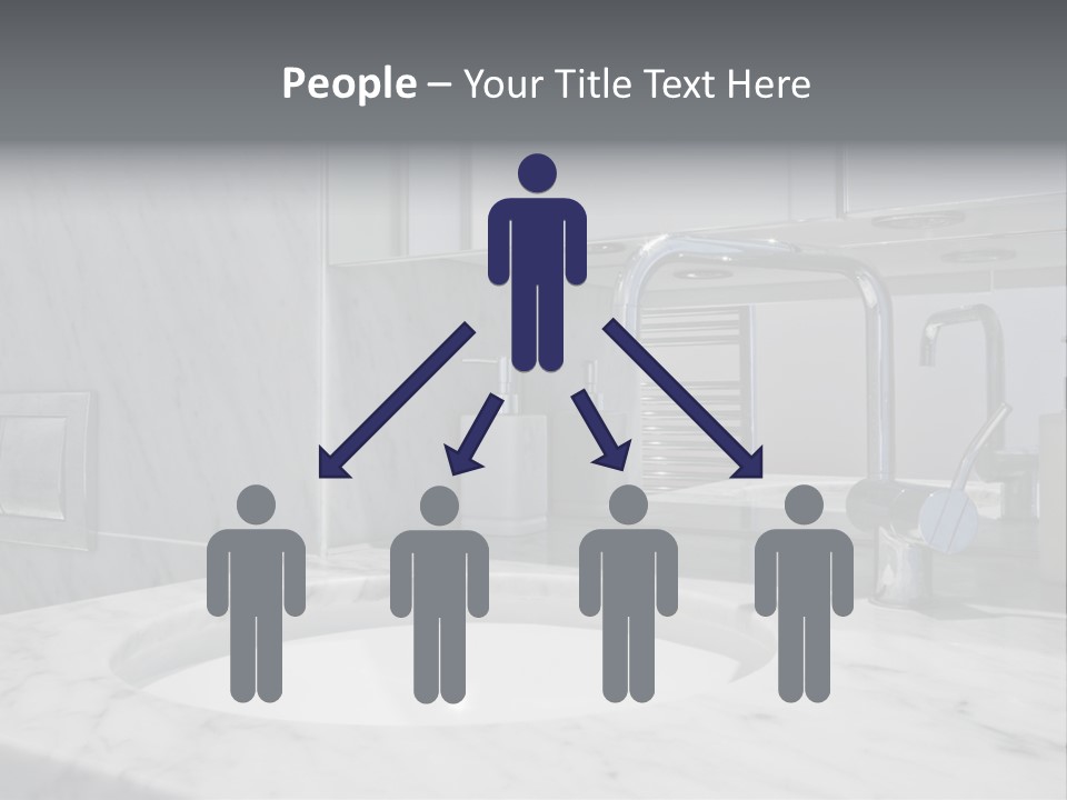 Contemporary Marble Bathroom PowerPoint Template