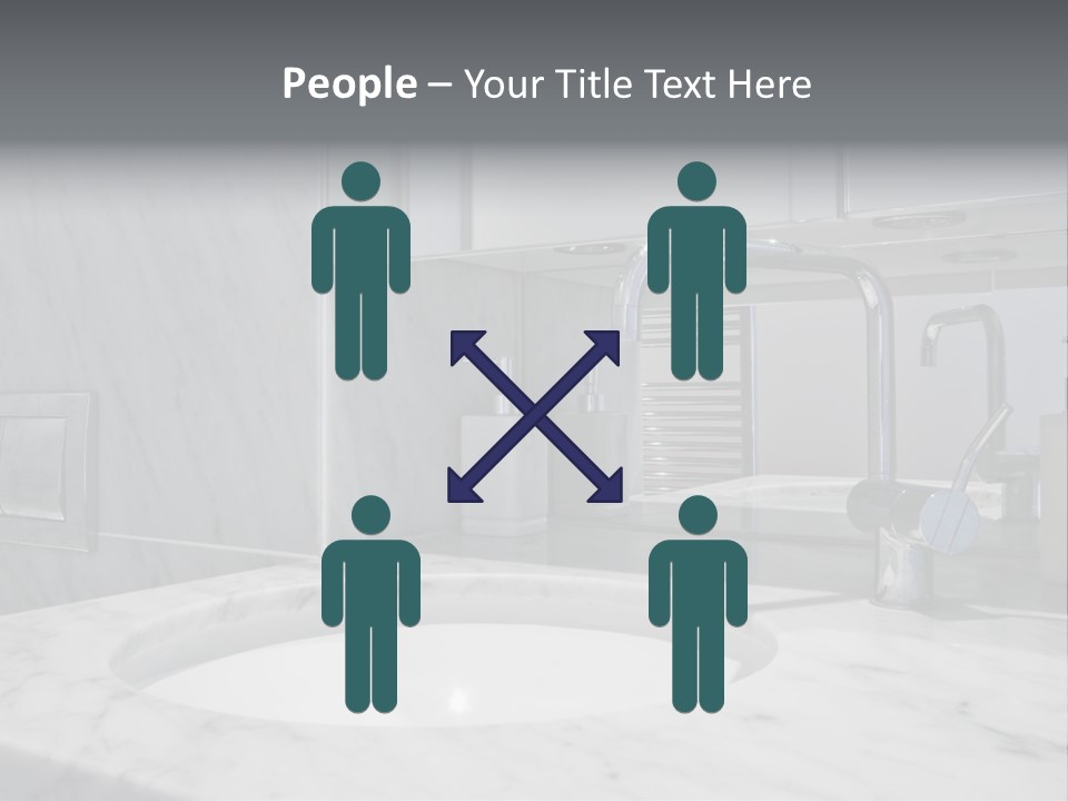 Contemporary Marble Bathroom PowerPoint Template