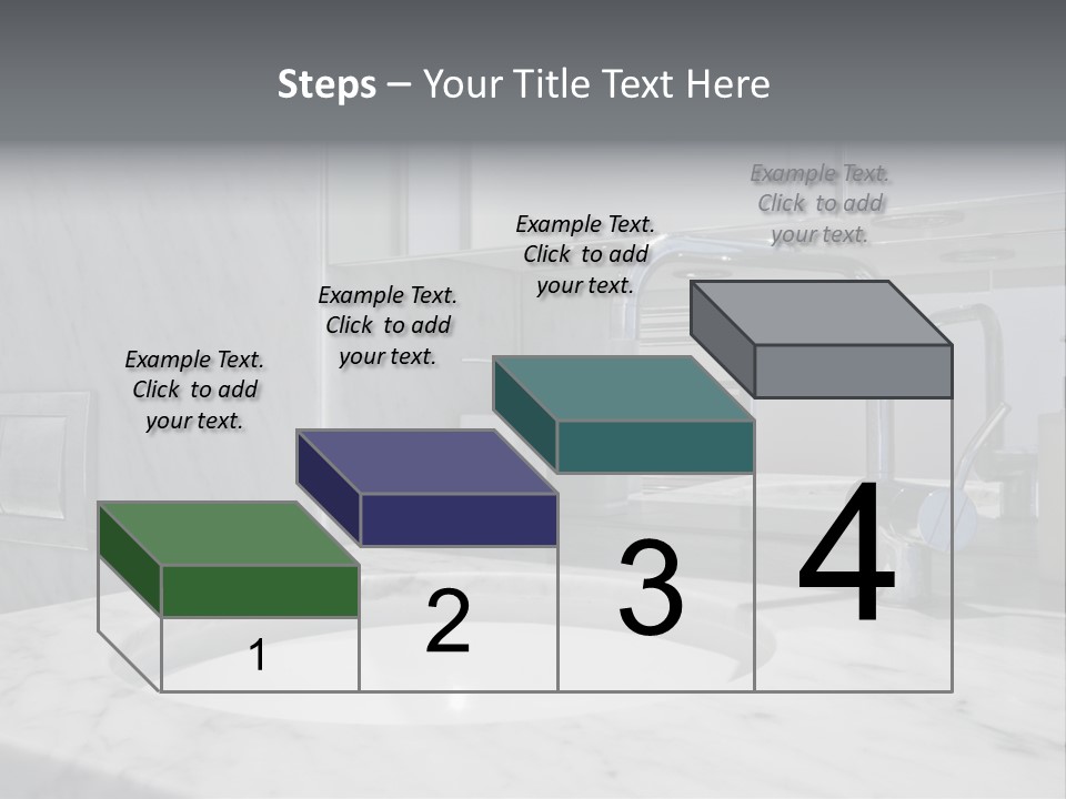 Contemporary Marble Bathroom PowerPoint Template