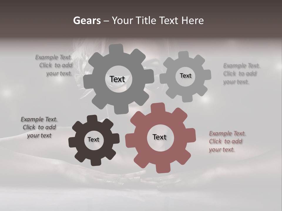 Studio Shot Of Young Blonde Wearing Stylish Sunglasses PowerPoint Template