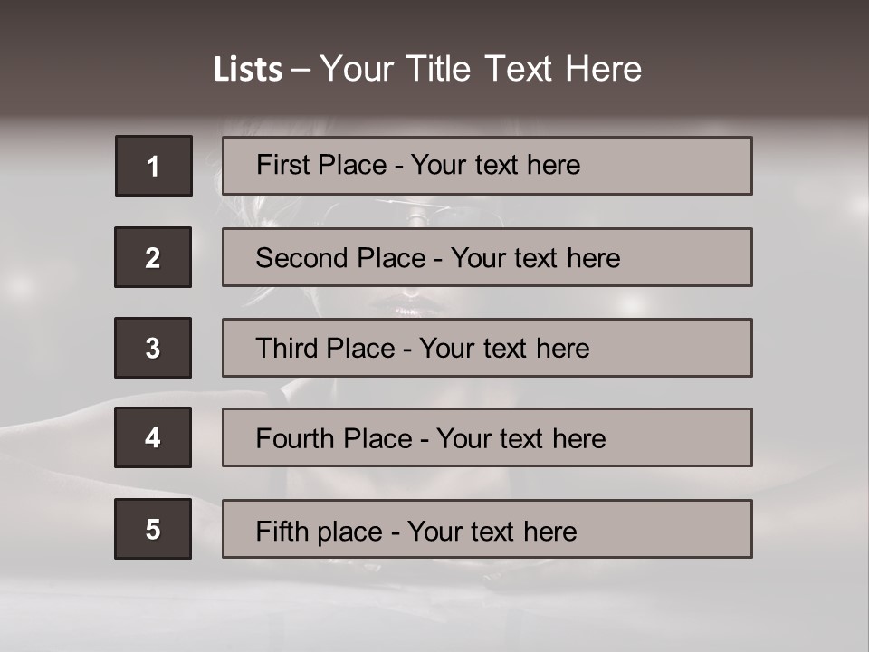 Studio Shot Of Young Blonde Wearing Stylish Sunglasses PowerPoint Template