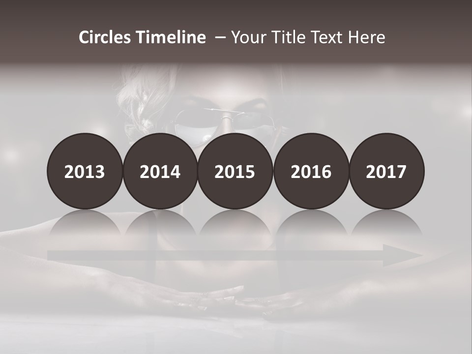 Studio Shot Of Young Blonde Wearing Stylish Sunglasses PowerPoint Template