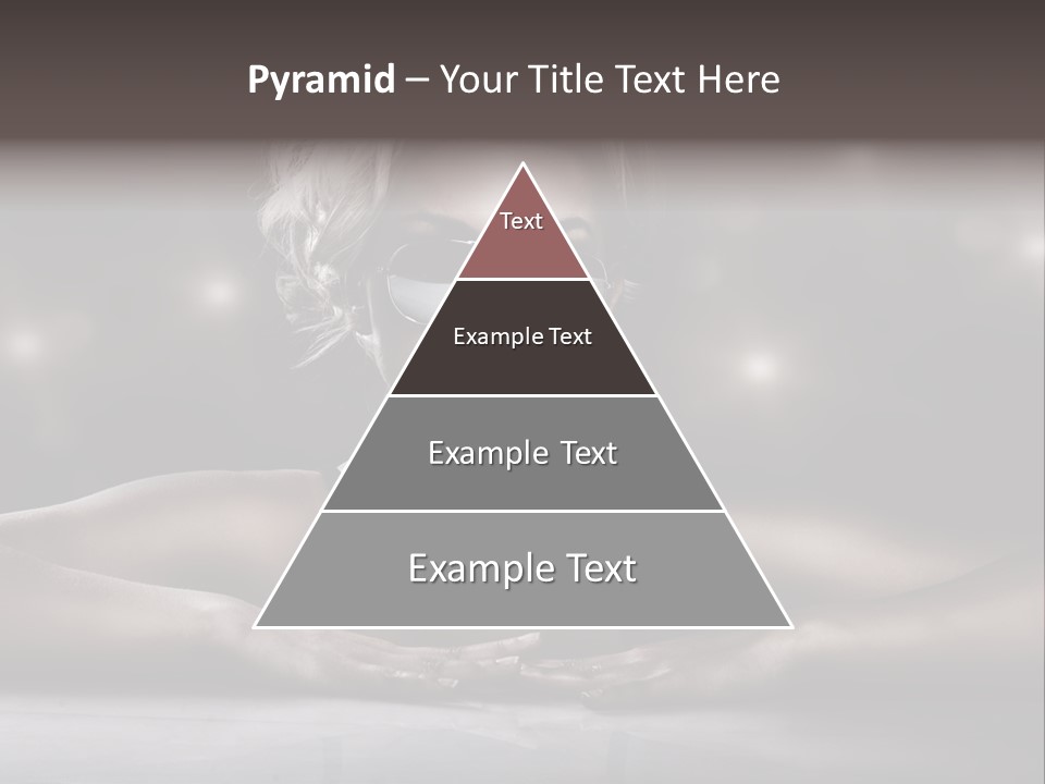 Studio Shot Of Young Blonde Wearing Stylish Sunglasses PowerPoint Template