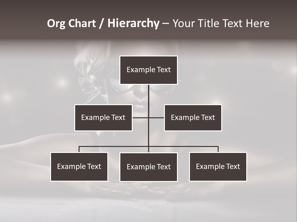 Studio Shot Of Young Blonde Wearing Stylish Sunglasses PowerPoint Template