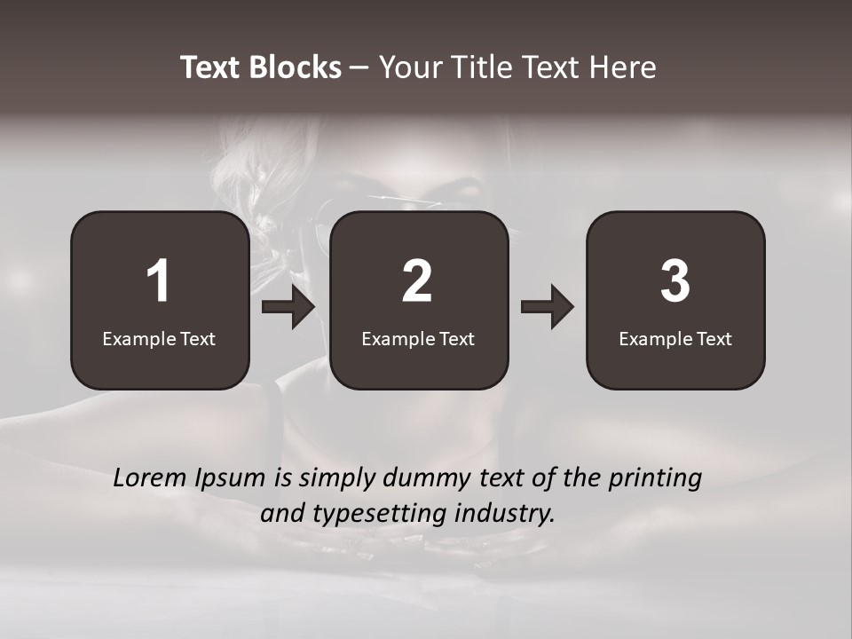 Studio Shot Of Young Blonde Wearing Stylish Sunglasses PowerPoint Template