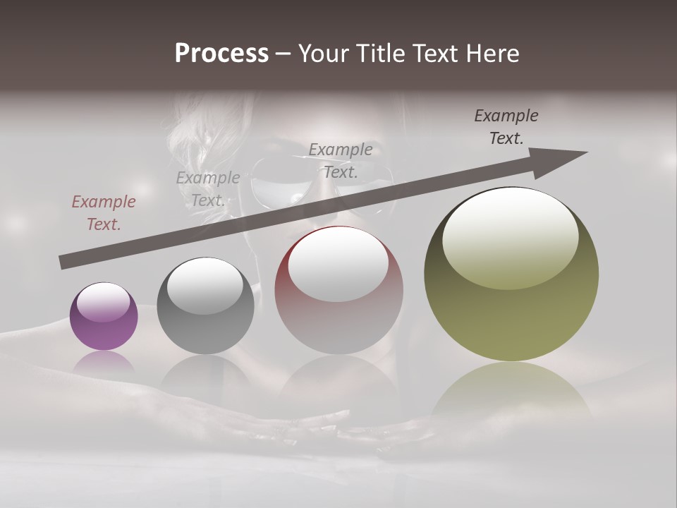 Studio Shot Of Young Blonde Wearing Stylish Sunglasses PowerPoint Template