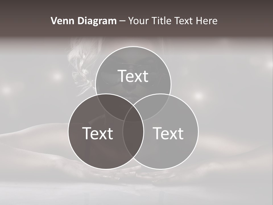 Studio Shot Of Young Blonde Wearing Stylish Sunglasses PowerPoint Template