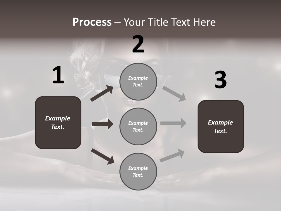 Studio Shot Of Young Blonde Wearing Stylish Sunglasses PowerPoint Template