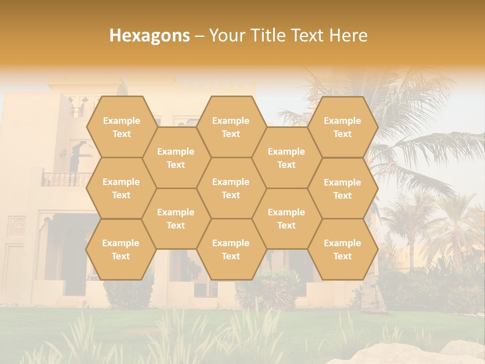 Villa In Luxurious Hotel, Uae PowerPoint Template