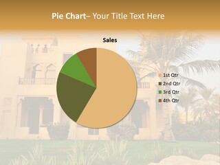 Villa In Luxurious Hotel, Uae PowerPoint Template