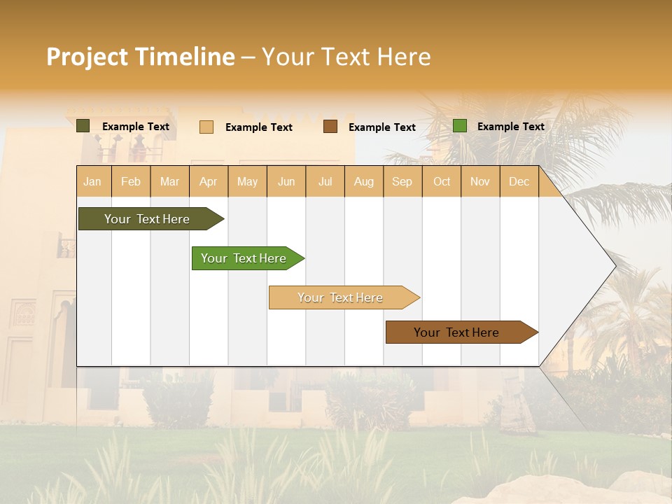 Villa In Luxurious Hotel, Uae PowerPoint Template