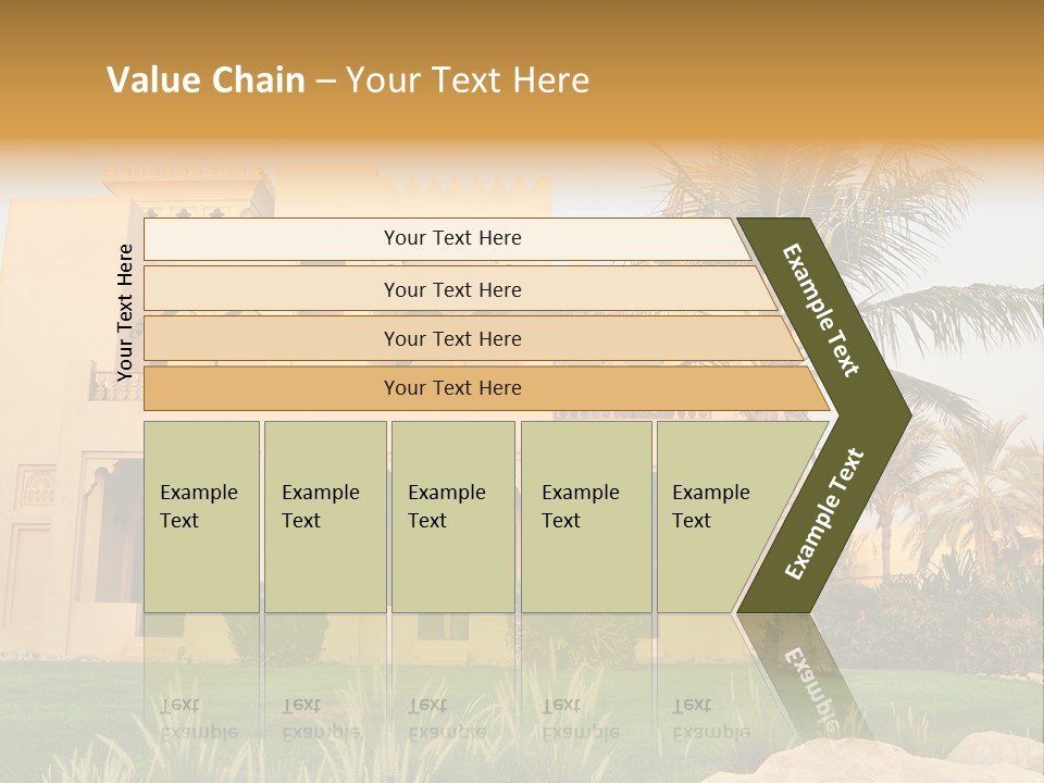 Villa In Luxurious Hotel, Uae PowerPoint Template