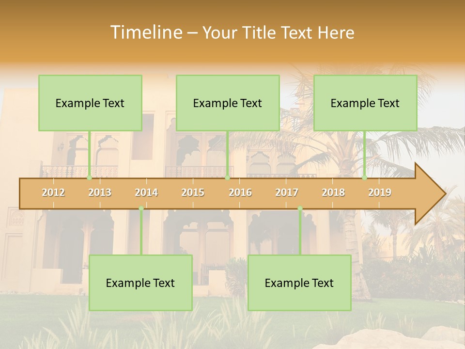Villa In Luxurious Hotel, Uae PowerPoint Template