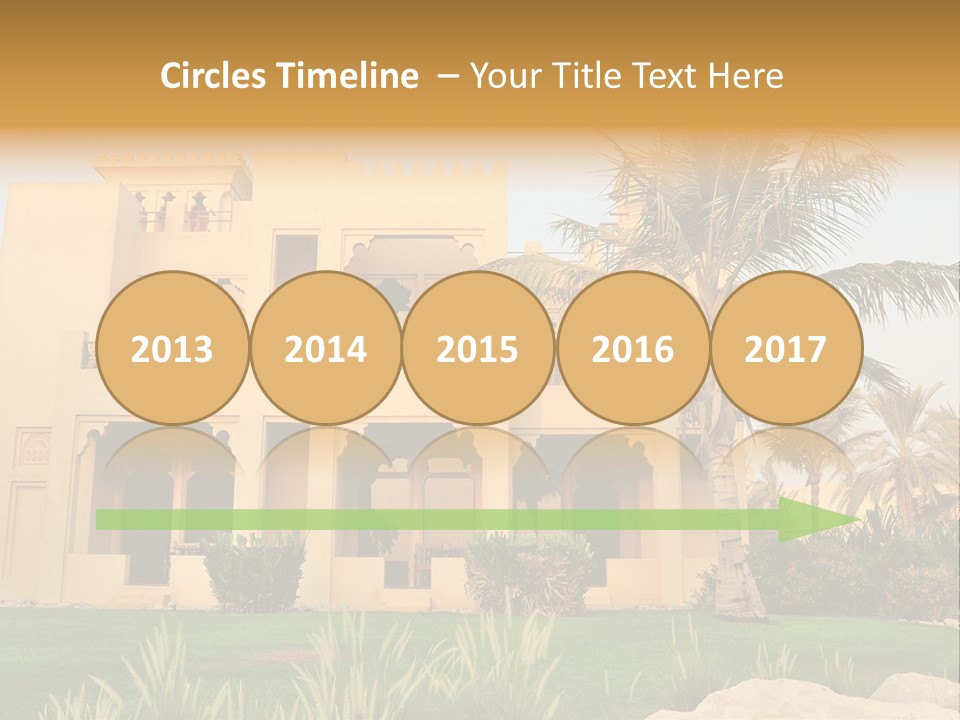 Villa In Luxurious Hotel, Uae PowerPoint Template