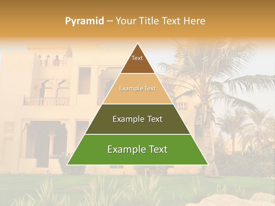 Villa In Luxurious Hotel, Uae PowerPoint Template