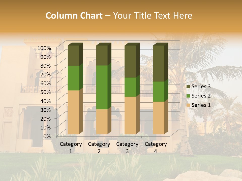 Villa In Luxurious Hotel, Uae PowerPoint Template