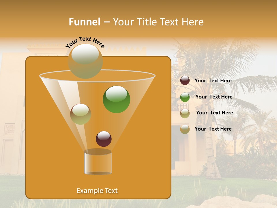 Villa In Luxurious Hotel, Uae PowerPoint Template