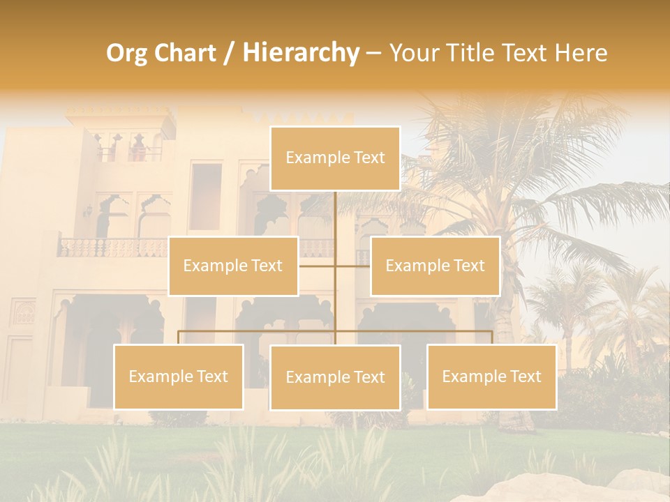 Villa In Luxurious Hotel, Uae PowerPoint Template