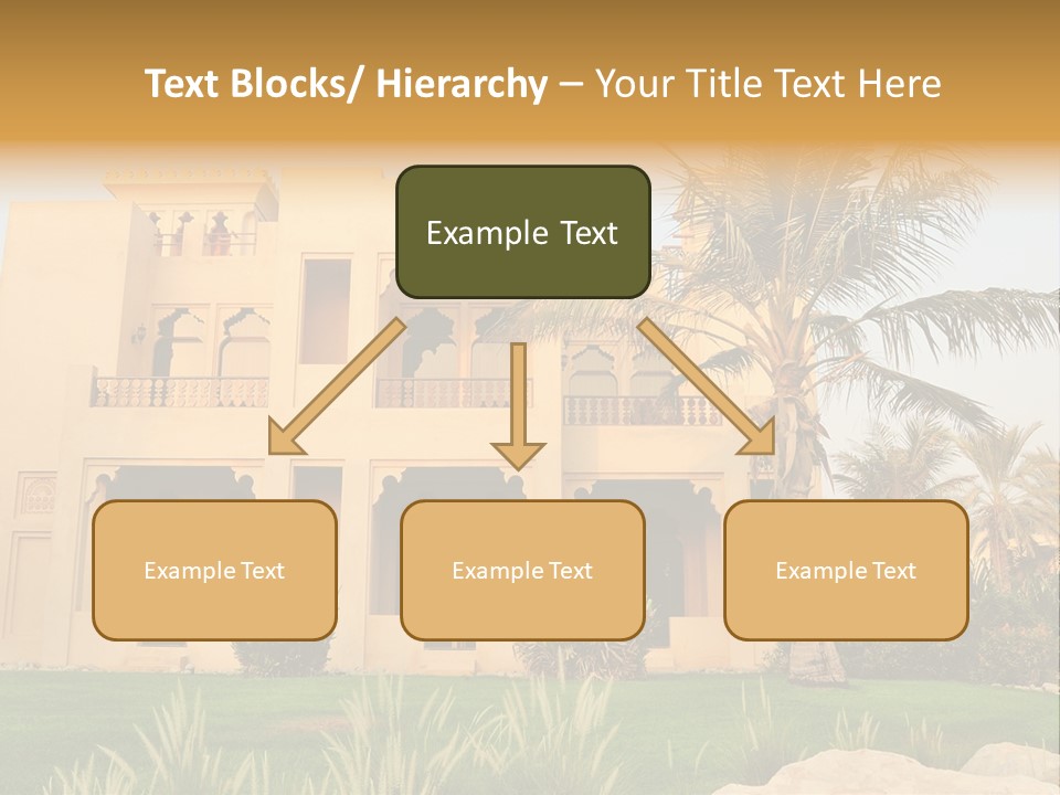 Villa In Luxurious Hotel, Uae PowerPoint Template