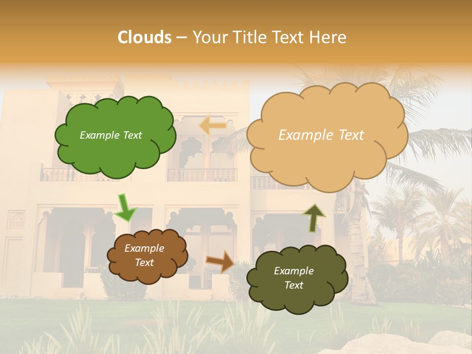 Villa In Luxurious Hotel, Uae PowerPoint Template