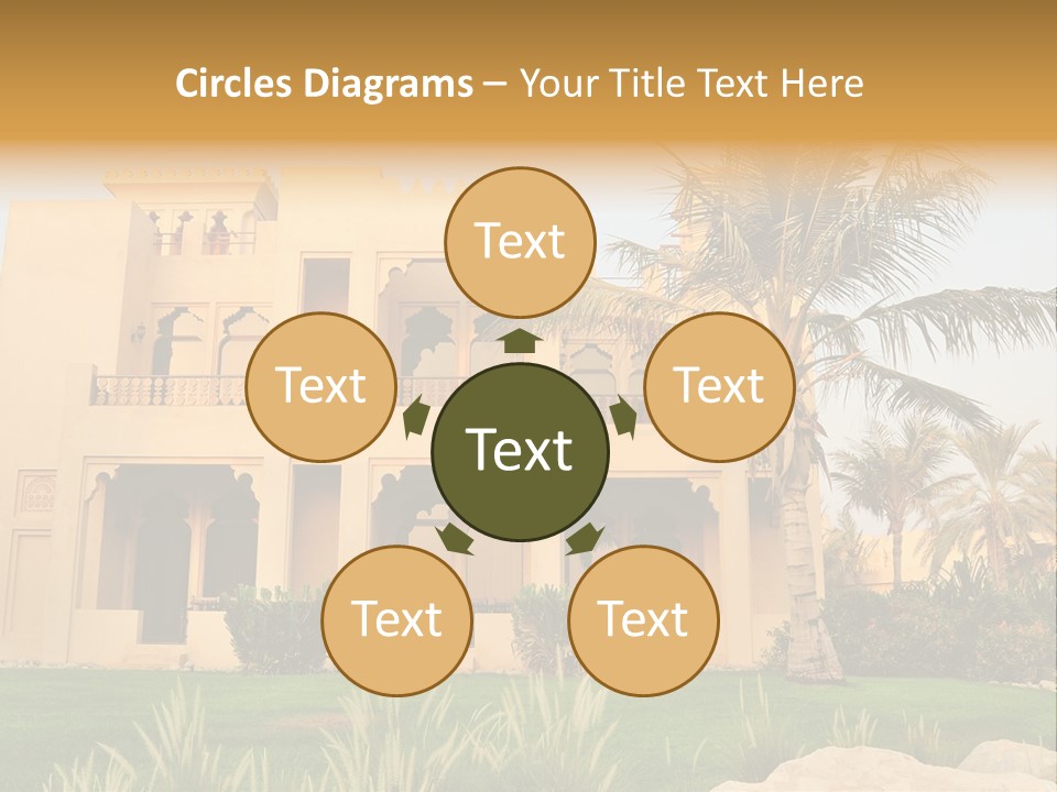 Villa In Luxurious Hotel, Uae PowerPoint Template