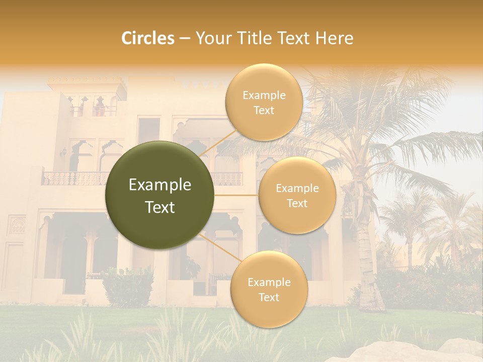 Villa In Luxurious Hotel, Uae PowerPoint Template