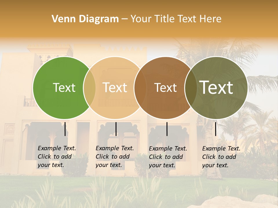 Villa In Luxurious Hotel, Uae PowerPoint Template