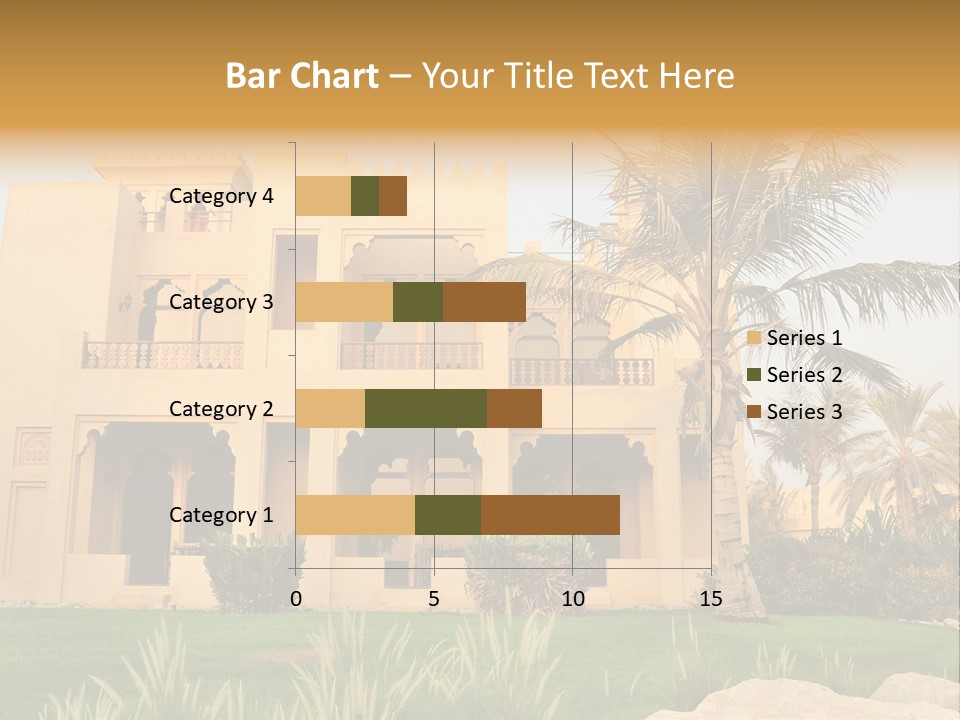 Villa In Luxurious Hotel, Uae PowerPoint Template