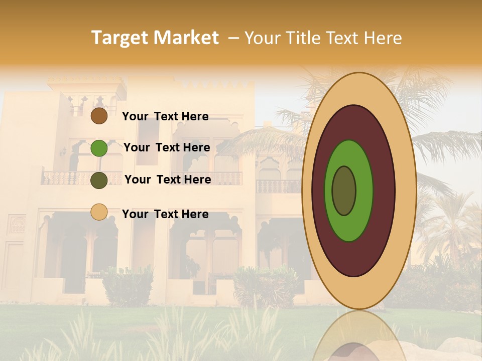 Villa In Luxurious Hotel, Uae PowerPoint Template